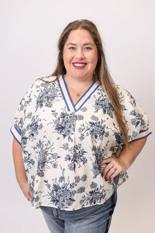 Blooming at Night Blouse in Curvy - Shop Rust & Ruffles