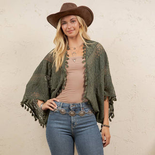 Boho Wander Kimono Basil - Shop Rust & Ruffles