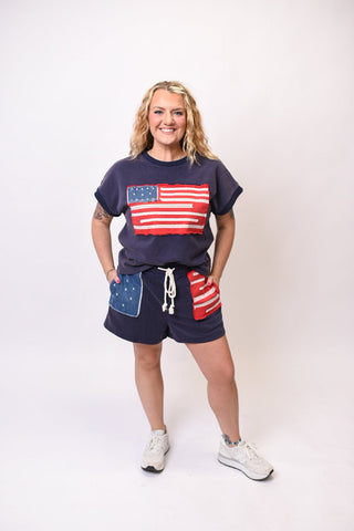Born Free Patchwork Shorts - Shop Rust & Ruffles