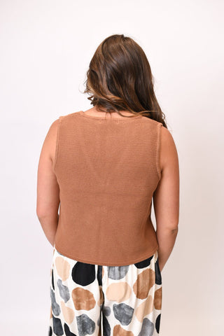 Brunch Club Vest in Camel - Shop Rust & Ruffles