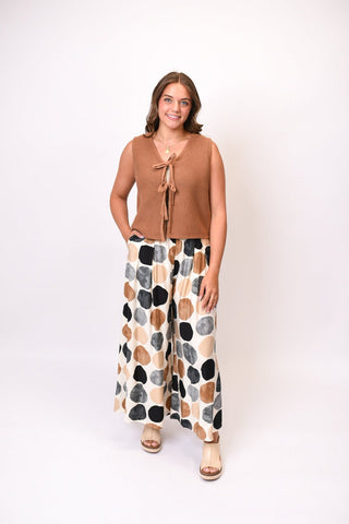 Brunch Club Vest in Camel - Shop Rust & Ruffles