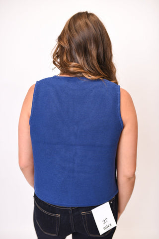 Brunch Club Vest in Navy - Shop Rust & Ruffles