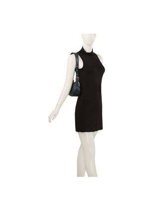 Buckle Baguette Shoulder Bag: Navy - Shop Rust & Ruffles