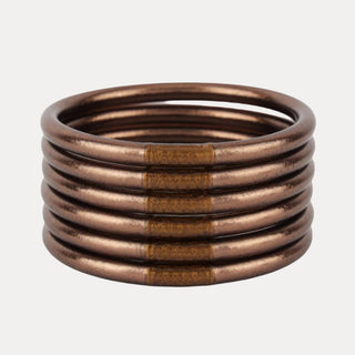BuDhaGirl All Weather Bangles (set of 6)- Serenity Prayer - Shop Rust & Ruffles
