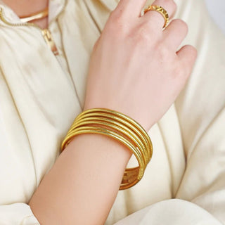 BuDhaGirl Lumine All Weather Bangles (Set of 6) - Shop Rust & Ruffles