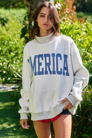 USA/America Reversible Graphic Sweatshirt
