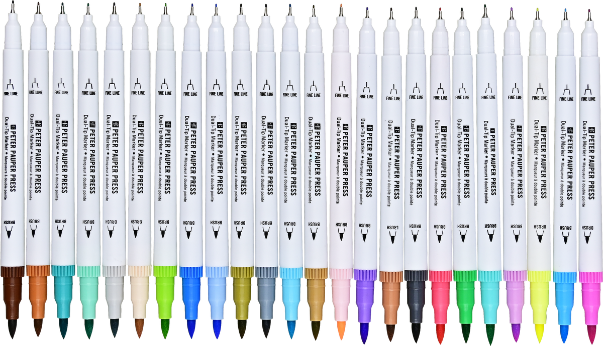 Studio Series Dual-Tip Pastel Markers (Set of 24)