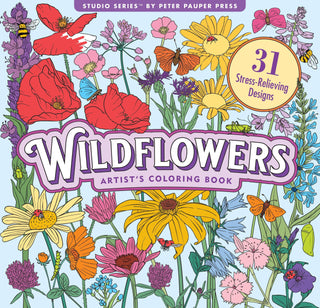 Wildflowers Adult Coloring Book