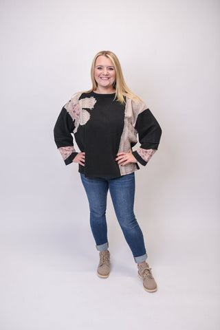 Cabin Comfort Long Sleeve Top in Ash - Shop Rust & Ruffles