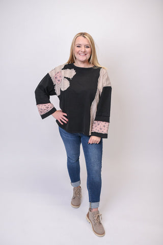 Cabin Comfort Long Sleeve Top in Ash - Shop Rust & Ruffles