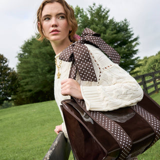 Case-Mate Espresso Polka Dot Bow Jelly Tote Bag - Shop Rust & Ruffles