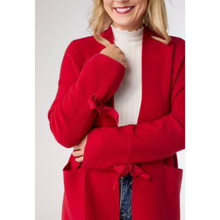 Christmas Cheer Luxe Bow Sleeve Cardigan
