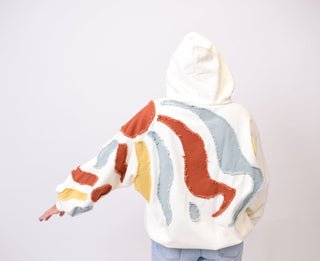 Celestial Sky Patchwork Hoodie - Shop Rust & Ruffles