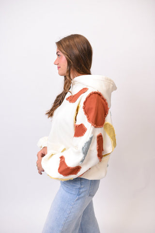 Celestial Sky Patchwork Hoodie - Shop Rust & Ruffles