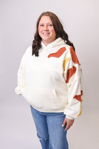 Celestial Sky Patchwork Hoodie - Shop Rust & Ruffles