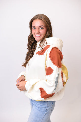 Celestial Sky Patchwork Hoodie - Shop Rust & Ruffles