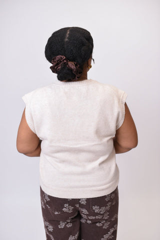 Charmed Sweater Vest in Oatmeal - Shop Rust & Ruffles