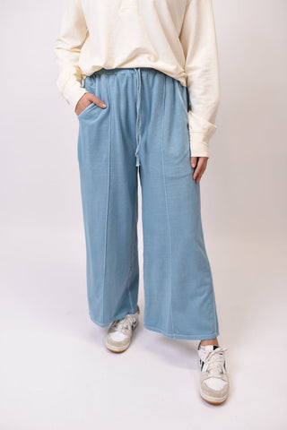 Chill Out Lounge Pants in Blue Grey - Shop Rust & Ruffles