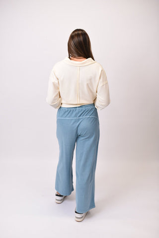 Chill Out Lounge Pants in Blue Grey - Shop Rust & Ruffles
