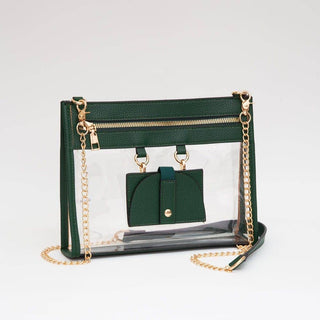 Clear Crossbody Bag With Sunglasses White - Shop Rust & Ruffles