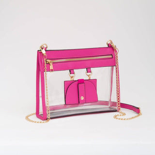 Clear Crossbody Bag With Sunglasses White - Shop Rust & Ruffles