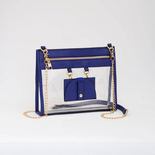 Clear Crossbody Bag With Sunglasses White - Shop Rust & Ruffles