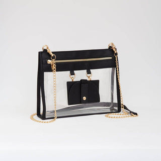 Clear Crossbody Bag With Sunglasses White - Shop Rust & Ruffles