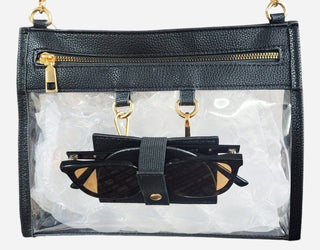 Clear Crossbody Bag With Sunglasses White - Shop Rust & Ruffles