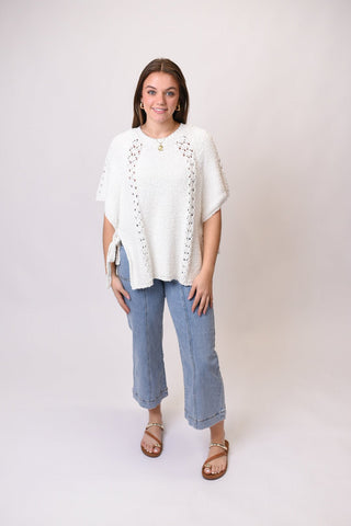 Cloud Whisper Poncho Top - Shop Rust & Ruffles