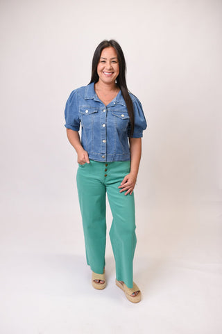 Coastal Crush Denim Jacket - Shop Rust & Ruffles