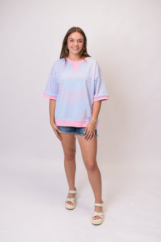 Coastline Stripe Terry Top - Shop Rust & Ruffles
