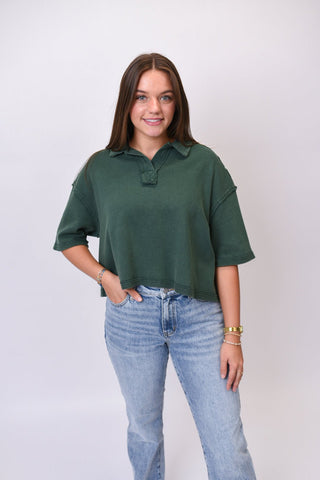 Cold Chill Pullover in Green - Shop Rust & Ruffles