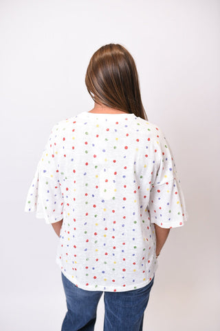 Confetti Dot Short Sleeve Top - Shop Rust & Ruffles