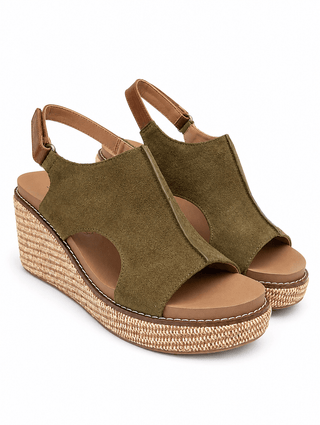 Corky's Carley Wedge in Moss - Shop Rust & Ruffles