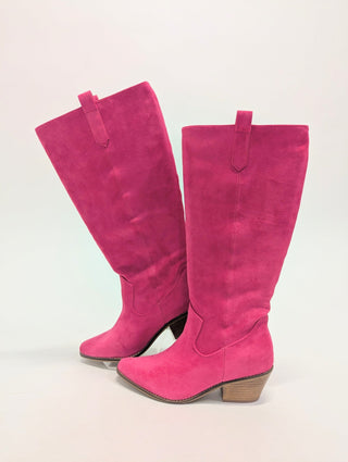 Corkys City Slicker Boot in Pink Suede - Shop Rust & Ruffles