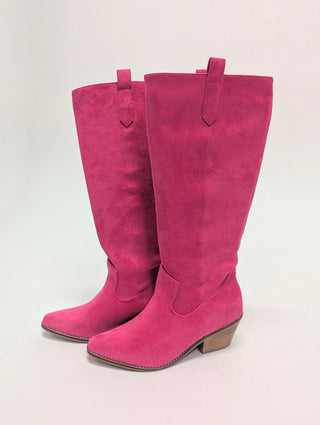 Corkys City Slicker Boot in Pink Suede - Shop Rust & Ruffles