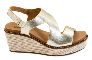 Corkys Steppin' Out Wedge in Gold - Shop Rust & Ruffles