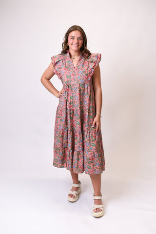 Cottage Bloom Midi Dress - Shop Rust & Ruffles