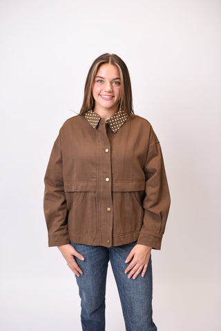 Cottage Lane Jacket In Brown - Shop Rust & Ruffles