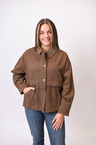 Cottage Lane Jacket In Brown - Shop Rust & Ruffles