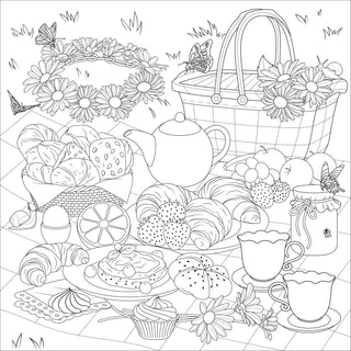 Cottagecore Adult Coloring Book - Shop Rust & Ruffles