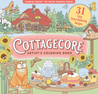 Cottagecore Adult Coloring Book - Shop Rust & Ruffles