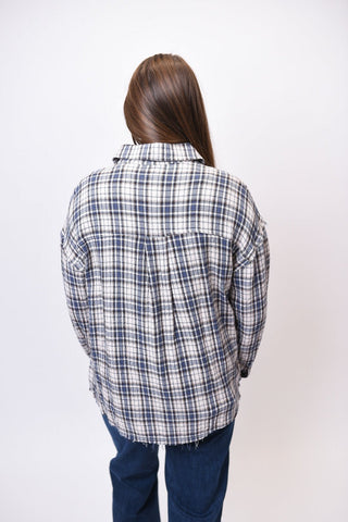 Country Mile Plaid Top in Blue - Shop Rust & Ruffles