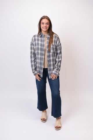 Country Mile Plaid Top in Blue - Shop Rust & Ruffles