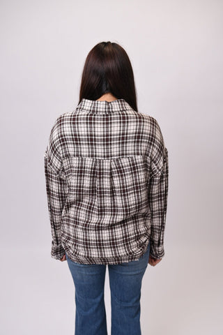 Country Mile Plaid Top in Brown - Shop Rust & Ruffles