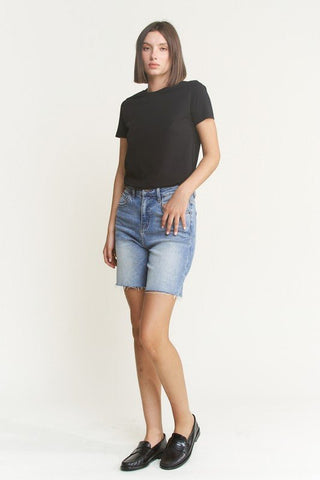 Cumberland Cutoff Bermuda Shorts by Mica - Shop Rust & Ruffles