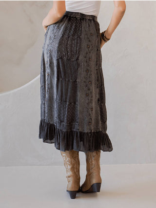 Midnight Haze Midi Skirt in Curvy