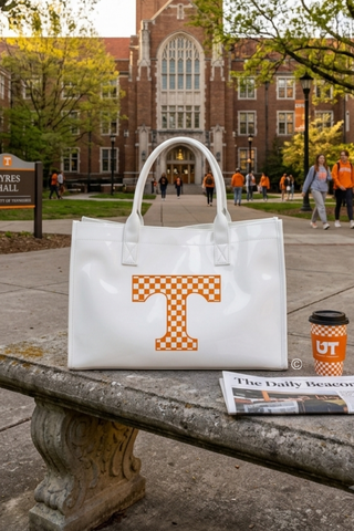 TN Vols Checkered Tote Bag