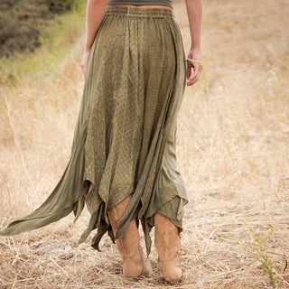 Daisy After Dark Maxi Skirt in Basil - Shop Rust & Ruffles
