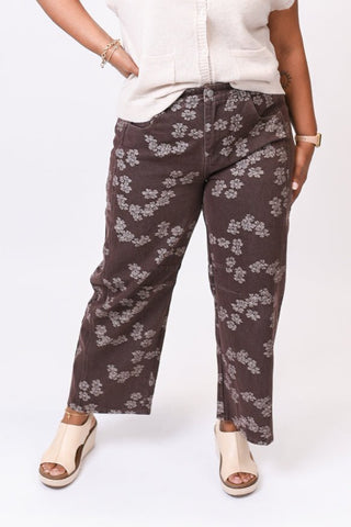 Dark Bloom Wide Leg Pants - Shop Rust & Ruffles